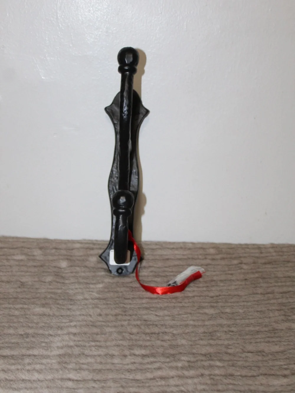 Pottery Barn  Large Cast Iron Double Coat Hook.